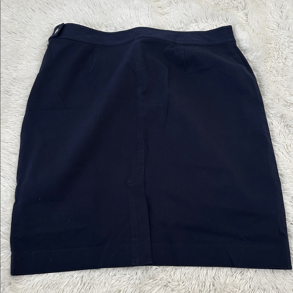 Lauren Ralph Lauren Navy Pencil Skirt - Picture 2 of 3